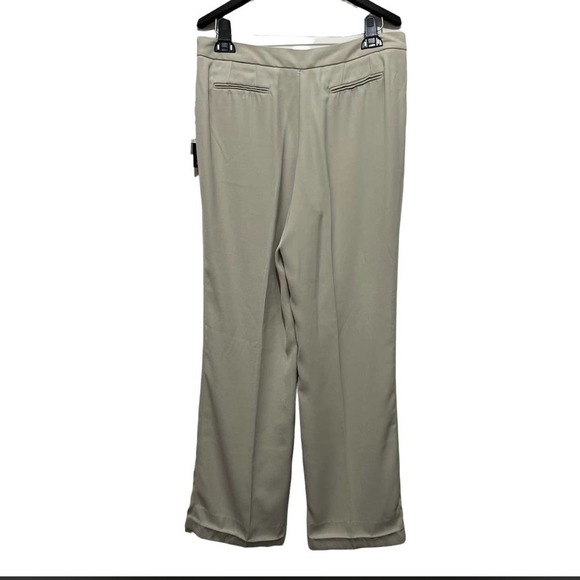 Perry Ellis Ivory-Stone Flat Front Career Slacks SZ 6 NWT - Picture 2 of 8